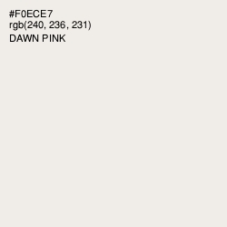 #F0ECE7 - Dawn Pink Color Image